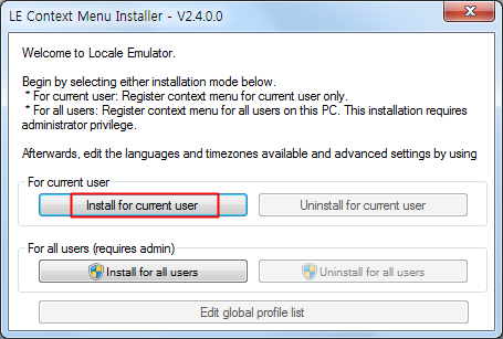 Locale Emulator Install