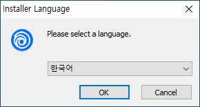 언어 한국어 선택