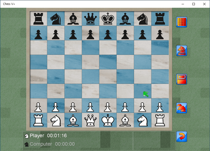 컴퓨터 체스 게임 Chess v+ 모습