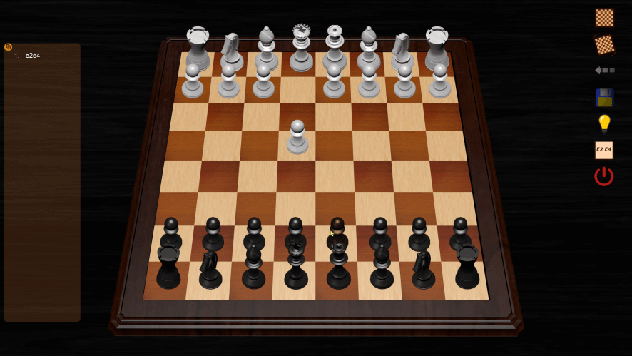 컴퓨터 체스 게임 모습
