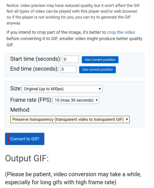 Convert to GIF